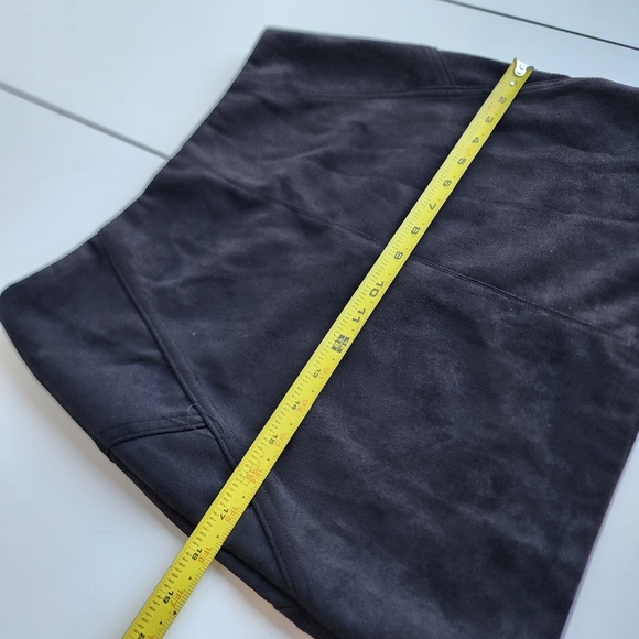 She + Sky Skirt Side Zip Faux Suede Above Knee Trendy Soft Skirt Black Sz S - Picture 5 of 11